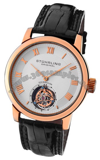 Stuhrling Kings Court Swiss Tourbillon Mens Wristwatch KCTRG