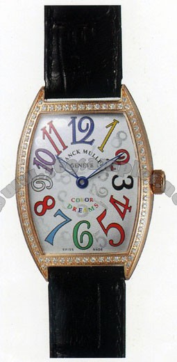 Franck Muller Ladies Small Cintree Curvex Small Ladies Wristwatch 1752 QZ COL DRM O-6